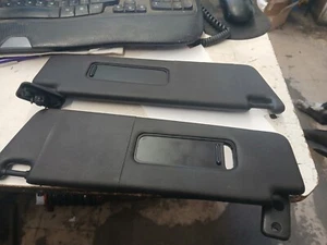 2010-2015 Chevrolet Camaro SS Driver Passenger Sun Visor Shade Pair Black OEM - Picture 1 of 9