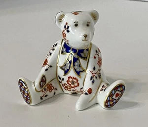 Royal Crown Derby Miniatur Teddybär ~ Künstler Claude (ohne Karton) - Bild 1 von 7