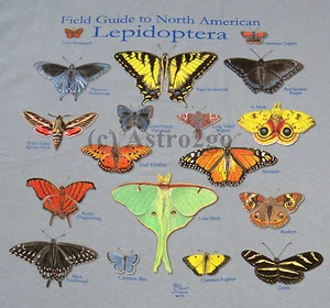 Camiseta LEPIDOPTERA NORTEAMERICANA-Mariposas Polillas Insectos Ciencia Naturaleza S-2X - Imagen 1 de 4