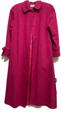 LIlliAnn COLLECTIONS ULTRA SUEDE 47” Long Lined COAT. 2 Deep Pockets. 6 Buttons