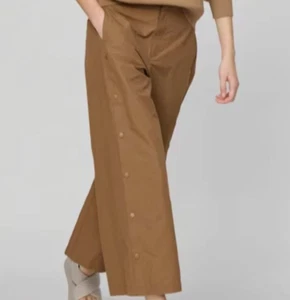 UNIQLO Side Snap Pants Brown Size 0 - Picture 1 of 13