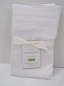 Pottery Barn Essential 300 Thread Count Sateen Sham Euro White #H213 - Picture 1 of 3