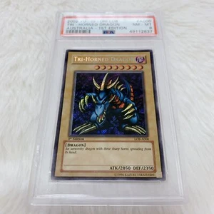 Yu-Gi-Oh! 2002 Tri-Horned Dragon LOB 1st Edition PSA 8 NM-MT LOB-A000 TCG - Bild 1 von 13