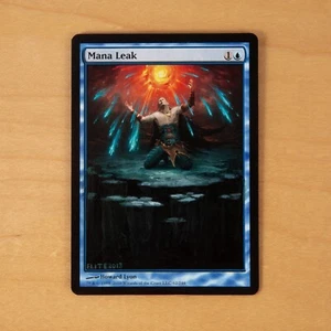 MtG - Mana Leak (M12) Altered Hand Painted Magic: the Gathering - Picture 1 of 1