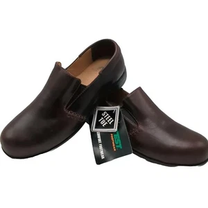 Hytest Rosie Steel Toe SD Slip Resistant Work Shoe Women's 9.5W Brown K17171 - Picture 1 of 8
