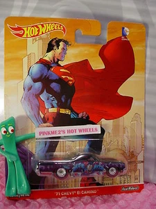 2016 DC Comics Hot Wheels Superman '71 CHEVY EL CAMINO☆Real Riders☆Pop Culture - Picture 1 of 2