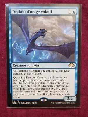 MTG Drakôn d'orage volatil/Volatile Stormdrake Horizons du Modern 3 MH3 VF/FR - Photo 1/2