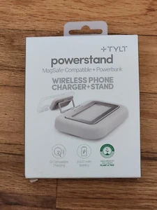 TYLT Powerstand MagSafe Compatible Wireless Phone Charger, Stand  3000 mAh - Picture 1 of 2