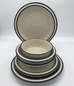 Set 4 DENBY Madrigal PLATES & 3 Cereal Bowl Stoneware ENGLAND Pottery - Bild 1 von 11