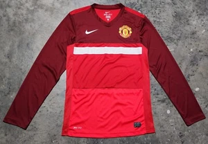 Camiseta deportiva de entrenamiento Nike GK Manchester United 2012 2013 para hombre manga larga pequeña roja - Imagen 1 de 10
