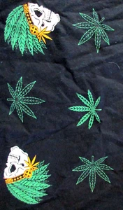 Eighty Eight 88 Shirt Men's Large Weed Cannabis Skull Head Dress All Over Print - Picture 1 of 8