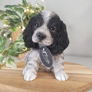 Vivid Arts Realistic Pet Pals Cocker Spaniel Puppy Garden Decoration - Picture 1 of 4