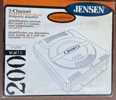 AMPLIFICADOR COCHE 2 CANALES JENSEN XA250 150W RMS NUEVO STOCK ANTIGUO Foto 1 de 3