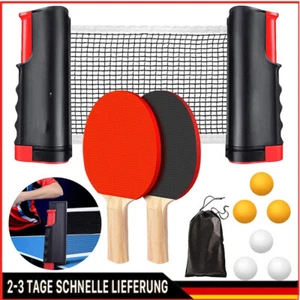 10 Tlg. Profi Tischtennis Set Tischtennisschläger mit Netz, Schläger und Bällen - Bild 1 von 10