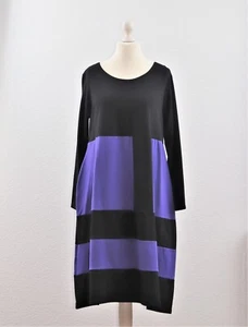 Made in Italy - Cotton 95% - Ballon-Kleid - Einheitsgröße - schwarz/lila - Bild 1 von 5