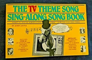 The TV Theme Song Sing-Along Song Book de John Javna - libro de bolsillo melodía de TV vintage - Imagen 1 de 10