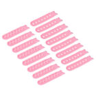8 Pairs Snapback Strap Cover, 7 Holes Plastic Hat Snap Buckle (Pink)