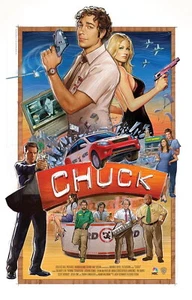 72318 Chuck 2007-2012 Television Series Zachary Levi Wall 36x24 POSTER Print - Picture 1 of 7