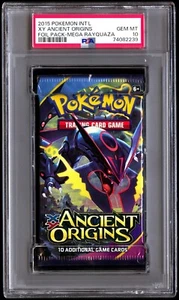 PSA 10 Gem Ancient Origins Mega Rayquaza Booster Pack 2015 XY English Graded - Picture 1 of 3