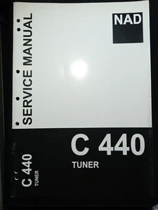 NAD C 440 Tuner Service Manual Original Tuner - Imagen 1 de 3