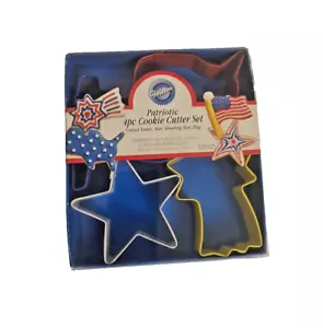 Patriotic 4 Pc Cookie Cutter Set - Picture 1 of 1