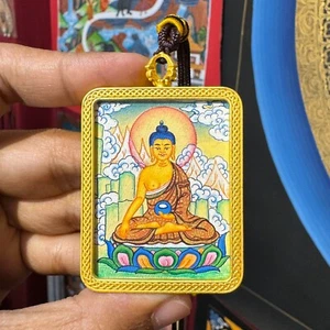 Shakyamuni Buddha Pendant, Handmade Buddha Amulet, necklace - Picture 1 of 6