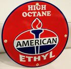 American Ethyl Gasoline Gas Oil Sign