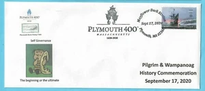 2020 Mayflower 400 Stamp -  FDOI cover - Linus - Self Governance - SC5524 (P0c) - Picture 1 of 1