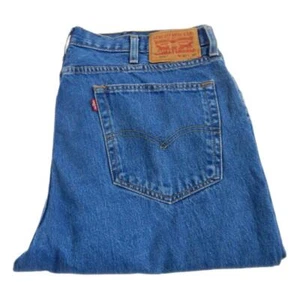Levi 516 Slim Fit Jeans Straight Blue Waist 40 Leg 30 W40 L30 Zip Fly (Q4629) - Picture 1 of 9