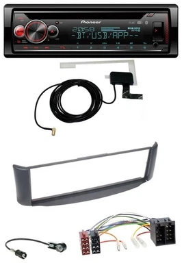 Pioneer DAB CD MP3 USB Bluetooth Autoradio für Smart ForTwo 450 grau ohne Metall - Bild 1 von 4