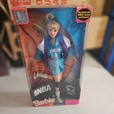 1998 Charlotte Hornets Barbie No. 20698 Authentic NBA Team Uniform - Image 1 of 2
