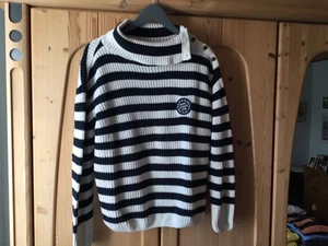 Pepe Jeans Damen Pullover, dunkelblau/weiß gestreift, Gr. S - Bild 1 von 5