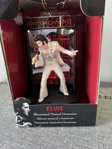 Elvis Presley Christmas Musical Ornament ''SANTA CLAUS IS BACK IN TOWN” Works - Picture 1 of 4