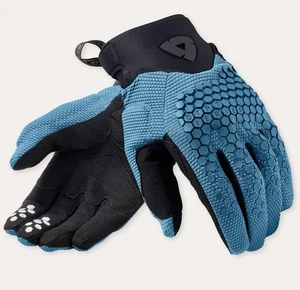 GUANTI MOTO DIRT GLOVE REV'IT MASSIF BLU PROTEZIONI TG M - Picture 1 of 2