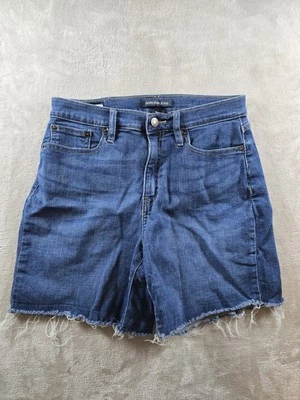 Calvin Klein Jean Shorts Womens Size 6 Blue Denim Repreve 7" Inseam High Rise - Image 1 of 4