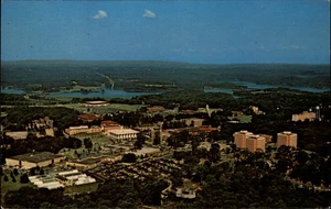 Postal de colección sin usar del campus de la Universidad de Carolina del Sur Clemson vista aérea - Imagen 1 de 2