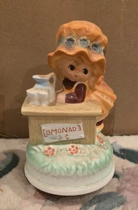Caja de música de cerámica vintage Fred Roberts soporte de limonada - Imagen 1 de 7