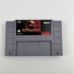 Mortal Kombat SNES Super Nintendo Spiel Cartridge getestet - Bild 1 von 3
