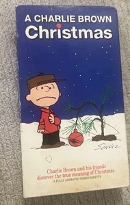 A Charlie Brown Christmas VHS Video Tape VCR Animated Cartoon Shell Cover - Picture 1 of 10