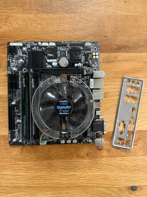 GIGABYTE GA-B150M-DS3P MAINBOARD + INTEL CORE i5 7500 CPU + 8GB RAM TOP - Bild 1 von 2