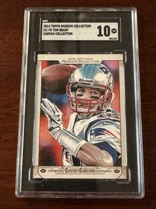 Tom Brady 2014 Topps Museum Canvas Collection SGC 10 GEM MINT OF GOAT -Patriots - Picture 1 of 2