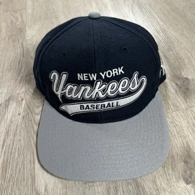 De colección Starter New York Yankees Snapback Sombrero MLB Cola Barrido Gorra de Lana Azul Foto 1 de 4