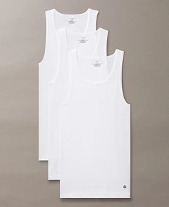Alfani Basic 100 % gekämmte Baumwolle (3) gerippte Tanktops - KOSTENLOSER VERSAND - Bild 1 von 1