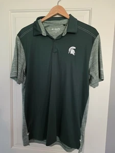 Columbia Golf Michigaj State University kurzärmliges Polo Herren Größe Large - Bild 1 von 9