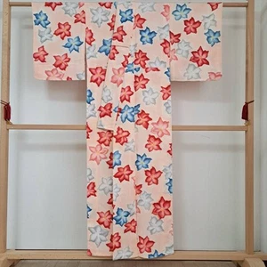 Kimono reine Seide feines Muster Frühsommer Frühherbst Blume - Bild 1 von 7