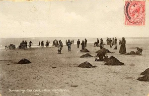 FOTO REAL POSTAL DE RECOLECCIÓN DE CARBÓN MARINO, WEST HARTLEPOOL, CONDADO DE DURHAM - Imagen 1 de 2