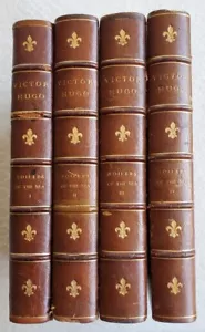 1892 4 v. Toilers of the Sea, V. Hugo Leather, #2 of Ltd. Ed. of 10, Doublures - Picture 1 of 11