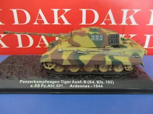 Die cast 1/72 Modellino Carro Armato Tank Pz.Kpfw.VI Tiger II Ausf.B Ardennes - Foto 1 di 4