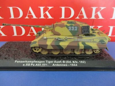 Die cast 1/72 Modellino Carro Armato Tank Pz.Kpfw.VI Tiger II Ausf.B Ardennes - Immagine 1 di 4