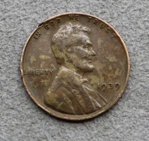 1939-40 US. Wheat Cent Magician Coin, 2 Lincoln faces! - Picture 1 of 2